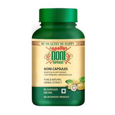 Apollo Noni Natural Herbal Extract 500 mg Capsule 90's - Health Products