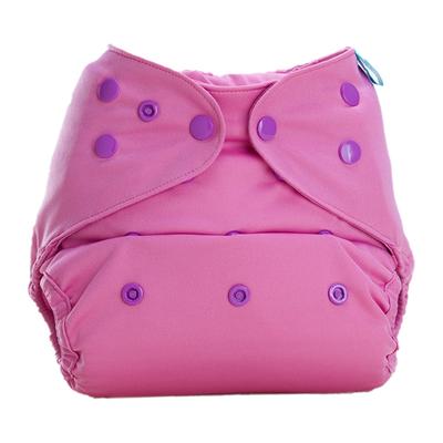 Bumberry Reusable Diaper Cover with 1 Natural Bamboo Cotton Insert - Raddish Pink - Diapers & Wipes