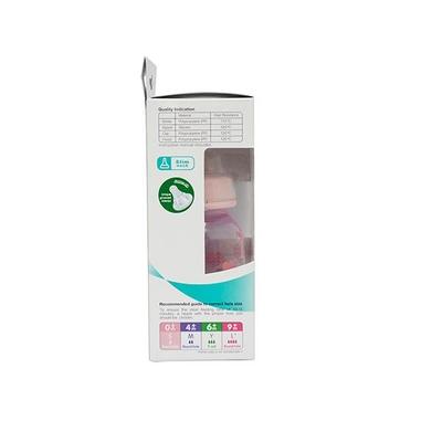 Pigeon Peristaltic Clear Nursing Bottle Rpp - Pink (Abstract) 120 ml - Feeding & Nursing
