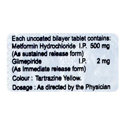 GLIVIE MF 2mg Tablet 10's - Diabetes-Ant