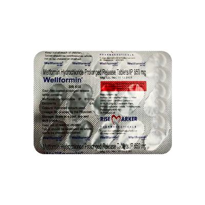 WELLFORMIN SR 850 Tablet 15's - Diabetes-Ant