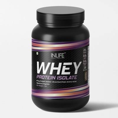 INLIFE 100% Isolate Whey Protein Powder Chocolate 1 kg - Whey Proteins