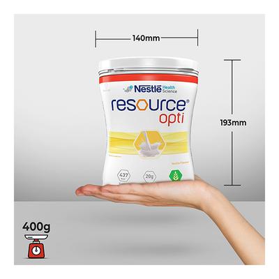 Nestle Resource Opti Powder - Vanilla Flavour 400 gm (Pet Jar) - Protein Drink