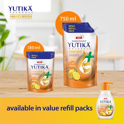 Yutika Liquid Hand Wash Refill Pack - Lemon 750 ml - Hand Wash & Soaps