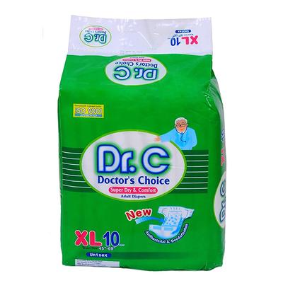Dr. C Super Dry & Comfort Adult Diaper (XL) 10's - Adult Diapers & Pads