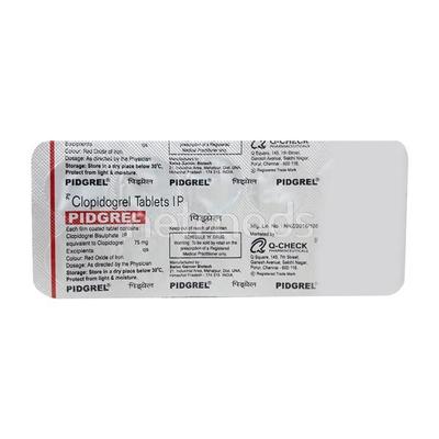 Pidgrel Tablet 10'S - Blood Clot-Ant