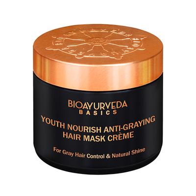 Bioayurveda Basics Youth Nourish Anti-Graying Hair Mask Creme 60 gm - Hair Masks & Packs