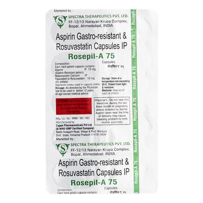 ROSEPIL A 10/75 Capsule 10's - Blood Clot-Ant