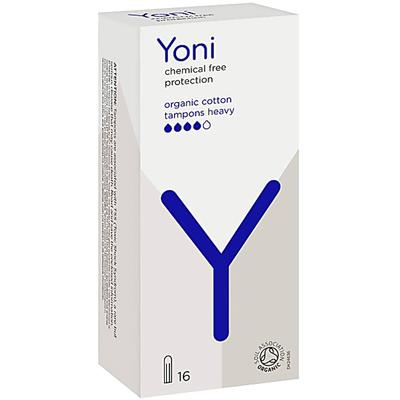 Yoni Organic Cotton Tampons - Heavy 16's - Tampons