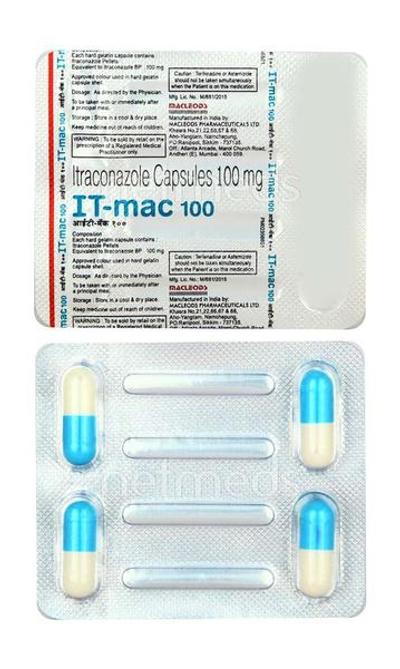IT Mac 100mg Capsule 4'S - Fungal Infections-Anf