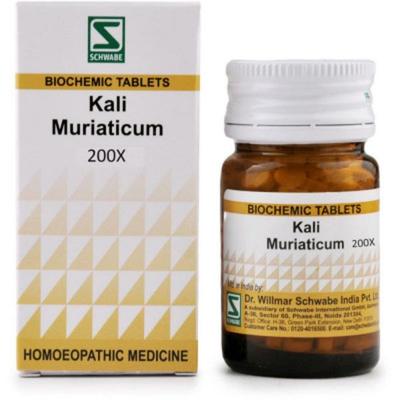Dr. Willmar Schwabe Kali Muriaticum 200X Tablet 20 gm - Bio-Chemic