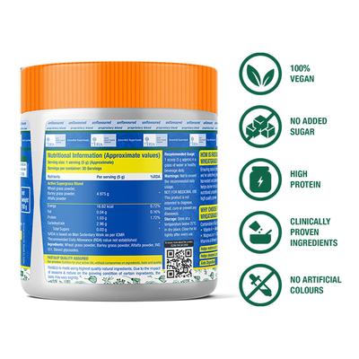Fast&Up Wheat Grass Plus Powder - Unflavoured 300 gm - Vital Health