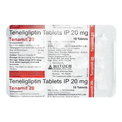 TENAMIT 20 Tablet 15's - Diabetes-Ant