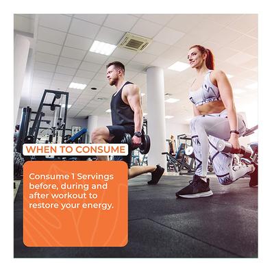 Boldfit Energy Blend Isotonic Sports Drink - Orange Flavour 1 kg - Workout Essentials