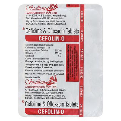 CEFOLIN O Tablet 10's - Bacterial Infections-Cep