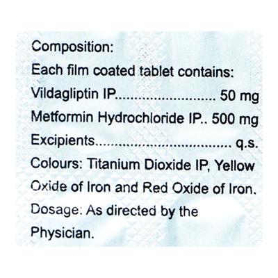 ZILDA M 500mg Tablet 15's - Diabetes-Ant