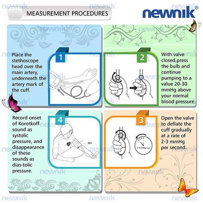 Newnik Aneroid Type Sphygmomanometer with Free Stethoscope (SP501) - Blood Pressure Monitors