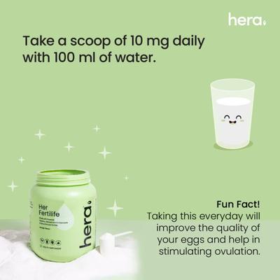 Hera Her Fertilife Health Supplement Powder - Orange flavour (Pack of 2 X 300 gm) 1's - Multi-Vitamins