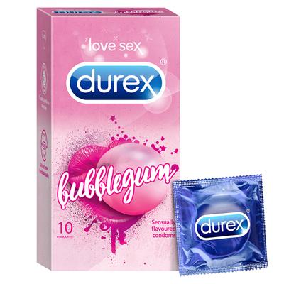 Durex Sensually Flavoured Condoms - Bubblegum 10's - Plain/Flavoured Condoms