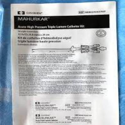 Covidien Mahurkar Acute Triple Lumen Catheter Kit - Surgical Instruments