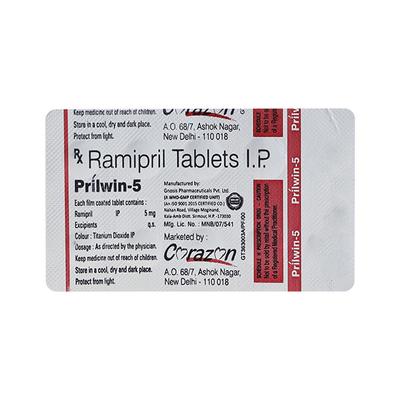 PRILWIN 5 Tablet 10's - Hypertension-ACE