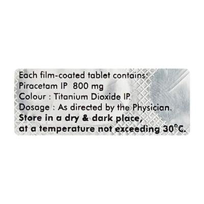 Neurocetam 800mg Tablet 10'S - Nootropics And Neurotrophics