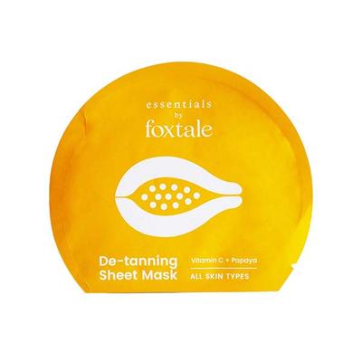 Foxtale Essentials Tan Removal Sheet Mask with Vitamin C and Papaya 26 gm - Sheet Masks