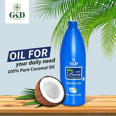GKD's Premium Pure Coconut Hair Oil 600 ml - Hair Oils