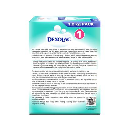 Dexolac Infant Formula Stage 1 Powder (Upto 6 months) 1.2 kg - Baby And Infant Supplements