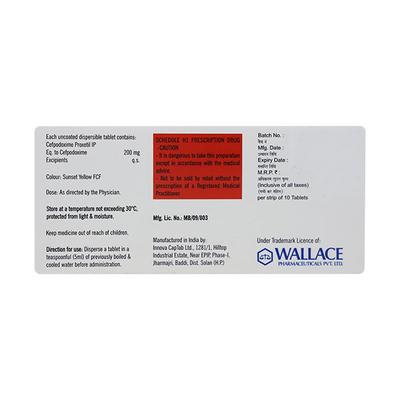PODOWAL DT 200 Tablet 10's - Bacterial Infections-Cep