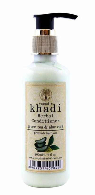 Vagad's Khadi Herbal Conditioner - Green Tea and Aloe Vera 200 ml - Conditioners