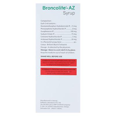 BRONCOLITE AZ Syrup 100ml - Allergies-Ant