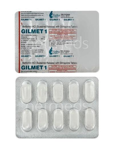 Gilmet 1mg Tablet 10'S - Diabetes-Ant
