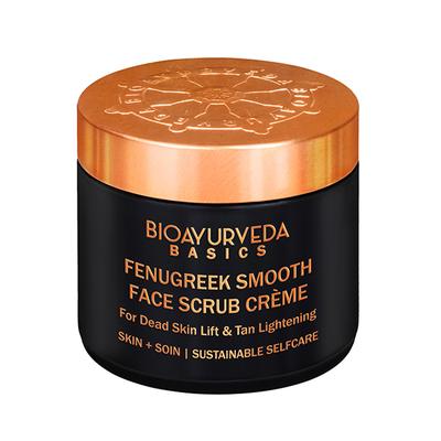 Bioayurveda Basics Fenugreek Smooth Face Scrub Creme 120 gm - Scrubs & Exfoliants