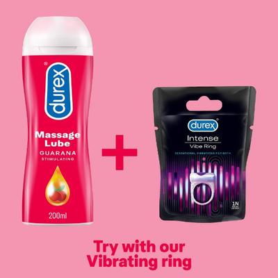 Durex Massage Lube - Guarana Stimulating 200 ml - Intimate Cream/Gel