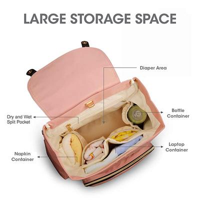 R for Rabbit Caramello Bliss Diaper Bag - Diapers & Wipes