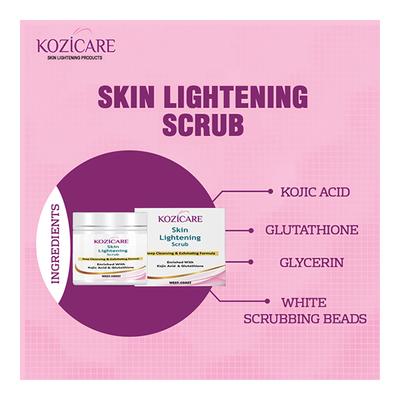 Kozicare Skin Whitening Scrub 100 gm - Scrubs & Exfoliants