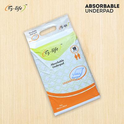 Ez-life Absorbable Underpad 10's - Adult Diapers & Pads