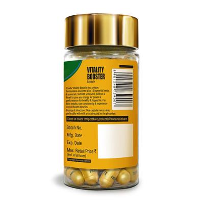 Zandu Vitality Booster Capsule - Daily Energizer 60's - Personal Care (Ayush)