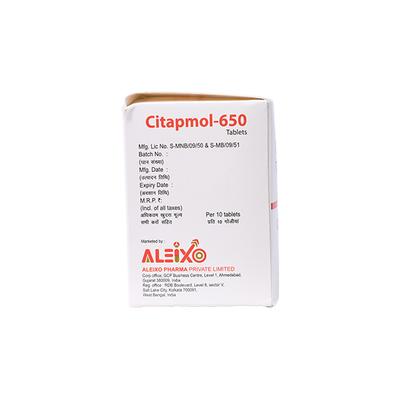 CITAPMOL 650 Tablet 10's - Fever-Ana
