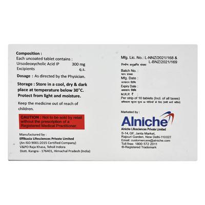 UDGRACE 300mg Tablet 10's - Cholelithiasis/Gall Stones