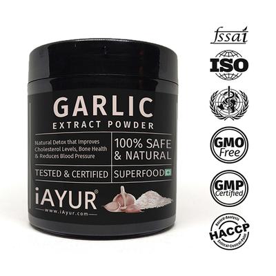 iAYUR Garlic Extract Powder 100 gm - Herbal Dietary Supplement