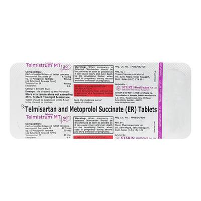 TELMISTRUM MT 50 Tablet 10's - Hypertension-Ana