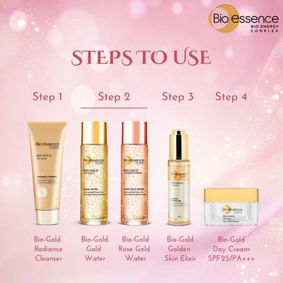 Bio-Essence Bio-Gold Rose Gold Water Essence 100 ml - Toners