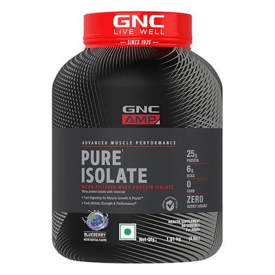 GNC AMP Pure Isolate - Blueberry 1.81 kg - Workout Essentials