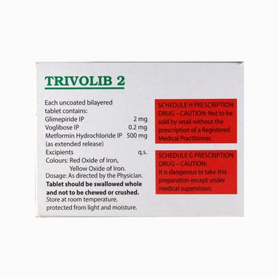 Trivolib 2mg Tablet 10'S - Diabetes-Ant