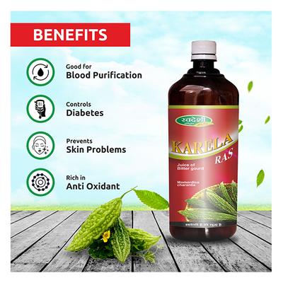 Swadeshi Ayurved Karela Ras Juice 500 ml - Ayurvedic Juices