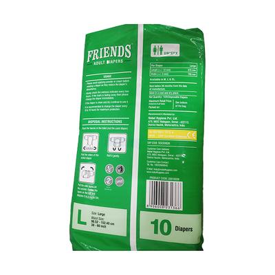 Friends Adult Diapers - Moderate (L) 10's - Adult Diapers & Pads