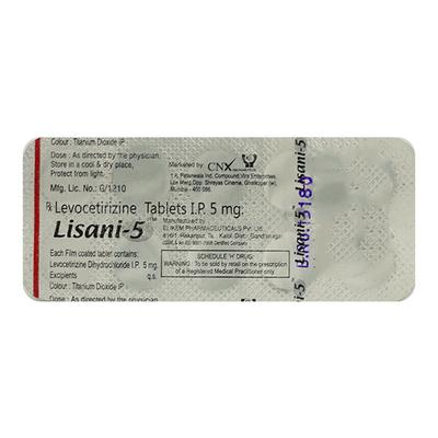LISANI 5mg Tablet 10's - Allergies-Ant