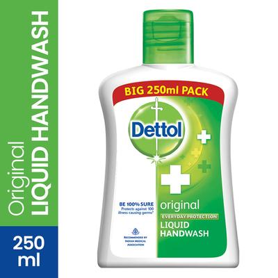 Dettol Original Everyday Protection Liquid Handwash Flip Top 250 ml - Hand Sanitizer